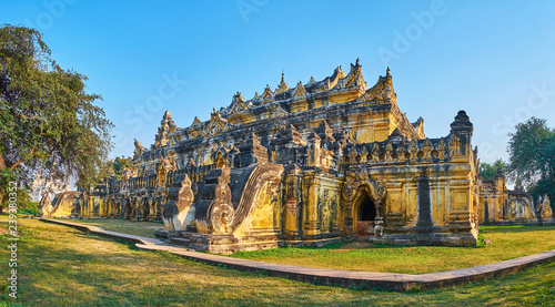 Exterior of Maha Aungmye Bonzan Monastery, Ava, Myanmar