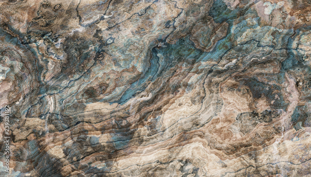 Fototapeta premium Blue marble Tile texture
