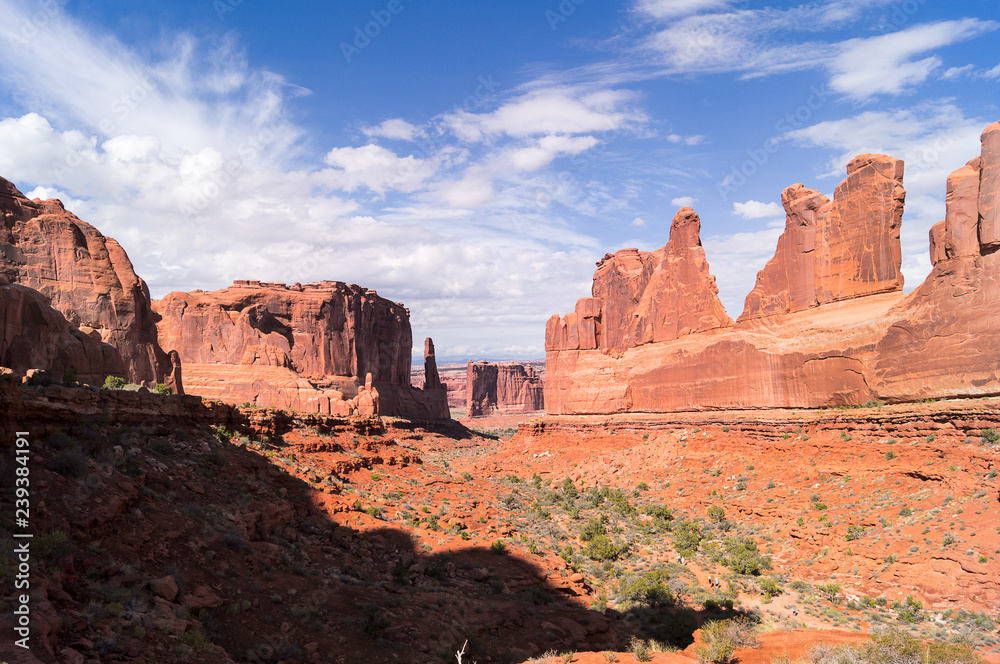Lanscape the Arches National Park in Utah, United States.