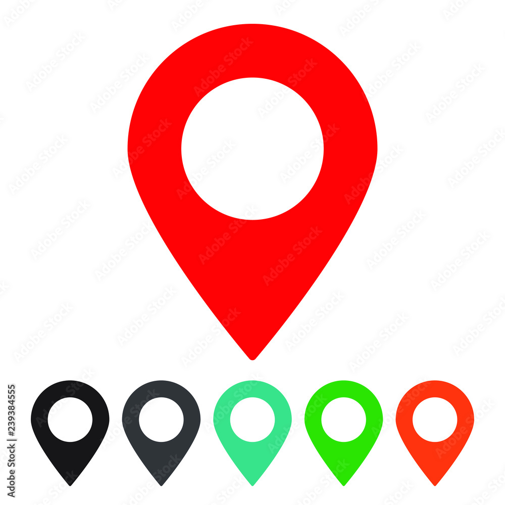Pin icon vector. Location sign Isolated on white background. Navigation map, gps, direction, place, compass, contact, search concept. Flat style for graphic design, logo, Web, UI, mobile app, Pin icon vector. Location sign Isolated on white background. Navigation map, gps, direction, place, compass, contact, search concept. Flat style for graphic design, logo, Web, UI, mobile app,