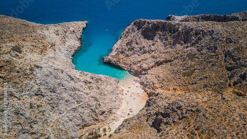 Seitan Limani Beach Aerial Shot