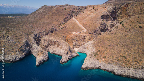 Seitan Limani Beach Aerial Shot