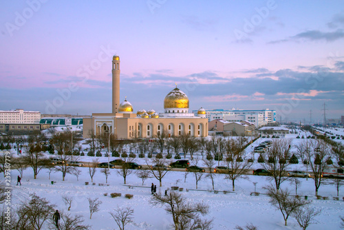 Мечеть зимой