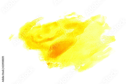 Watercolor stain yellow