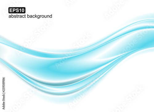 Abstract blue waves background. Vector design for banners, presentations, flyers, invitations.