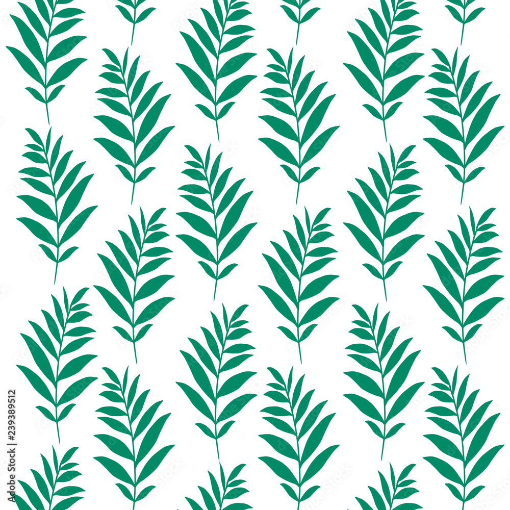 Fototapeta premium seamless pattern with leaves