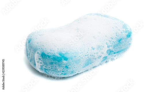 soap with foam isolated