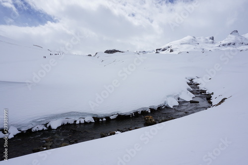 Obraz na płótnie Montaña nevada w salonie
