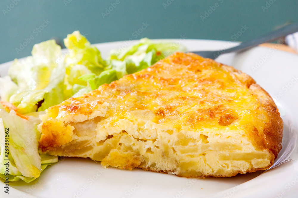 Homemade Typical Tortilla De Patatas, spanish food Homemade Typical Tortilla De Patatas, spanish food