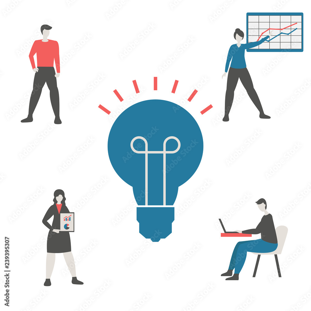 Creative idea and teamwork concept Creative idea and teamwork concept