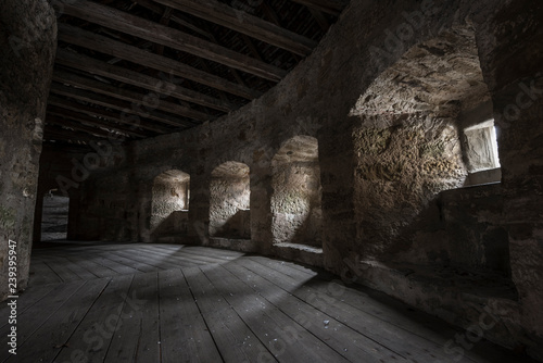 Inside the medieval city wall of Rothenburg.