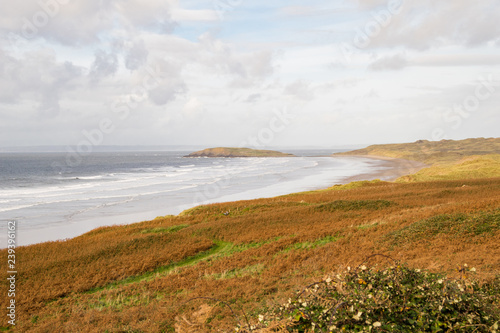 Rhossili Beach. Gower, Galles, Regno Unito