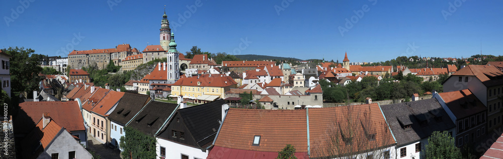 Panorama über Krumau, Tschechische Republik