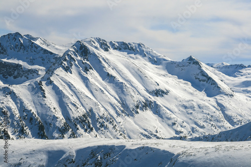 Winter landscape of Pirin Mountain from Todorka peak  Bulgaria