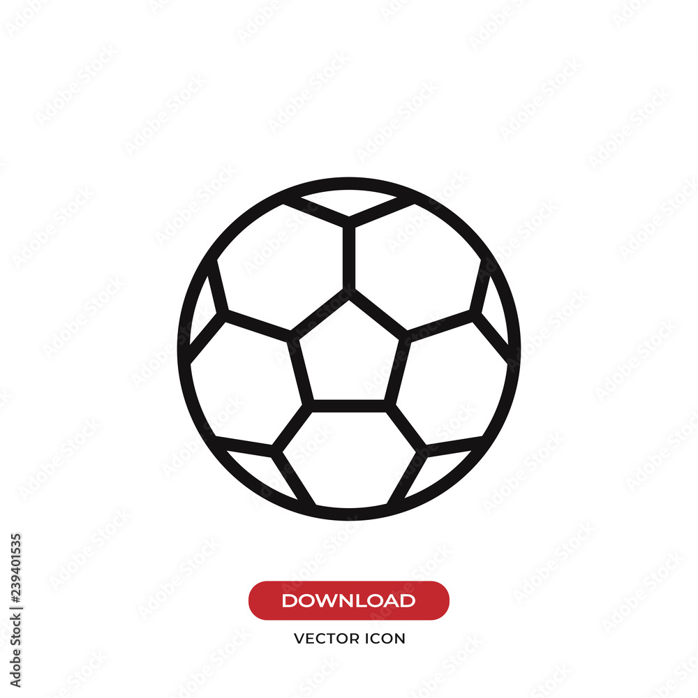 Football icon vector