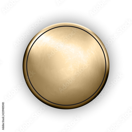 Gold Rough Blank Button Textured Trophy Template