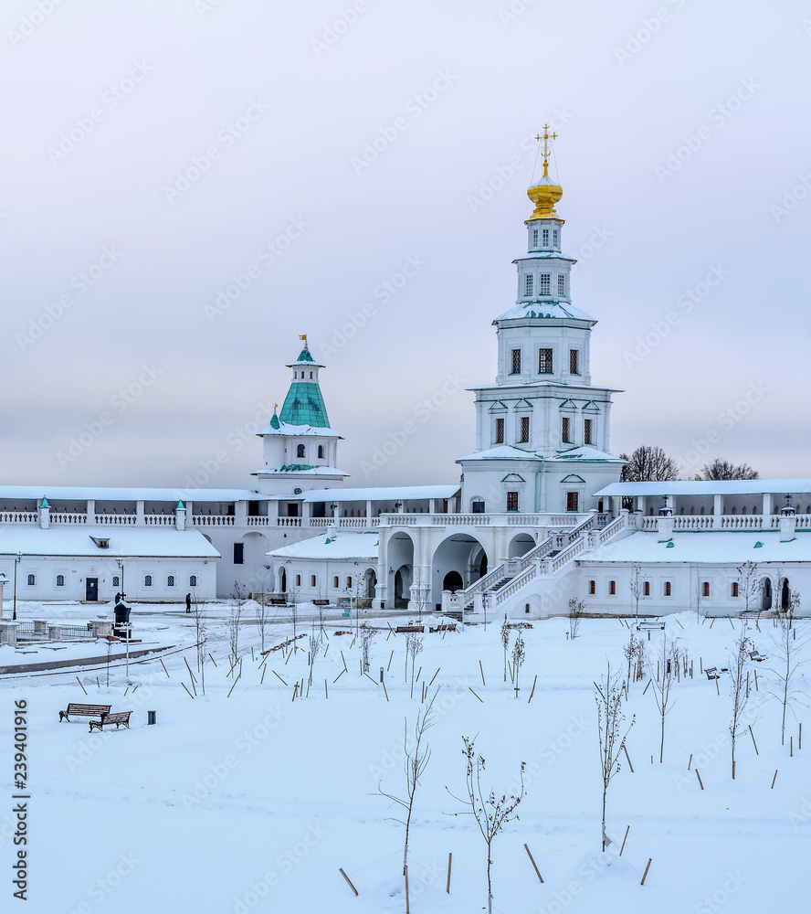 Resurrection new Jerusalem Stavropol monastery on the river Istra in the Moscow region.