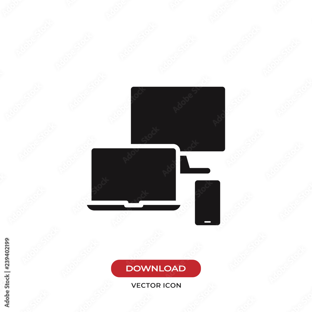Responsive icon vector Responsive icon vector