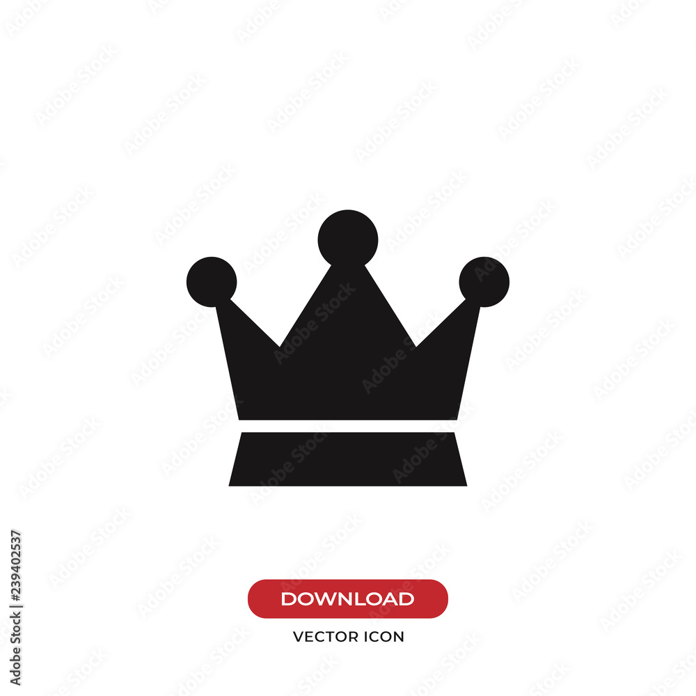 Crown icon vector Crown icon vector
