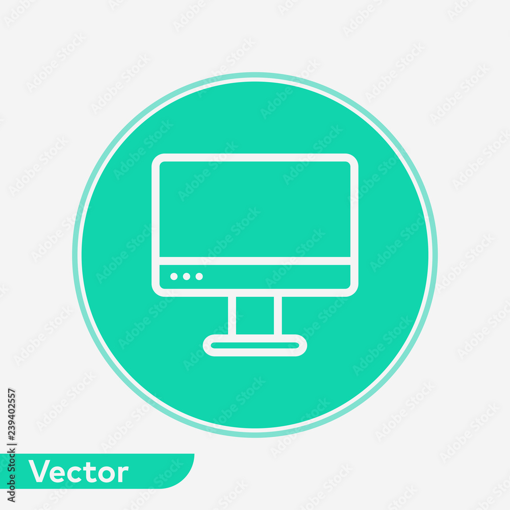 Monitor vector icon sign symbol Monitor vector icon sign symbol