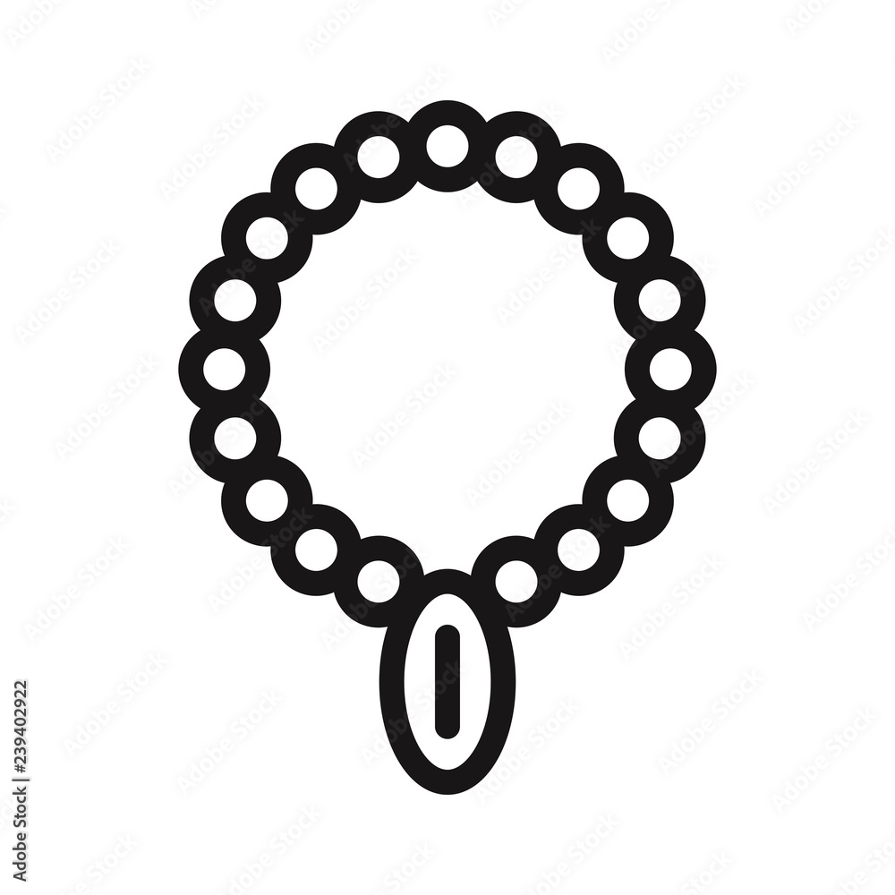 Obraz premium Necklace icon vector