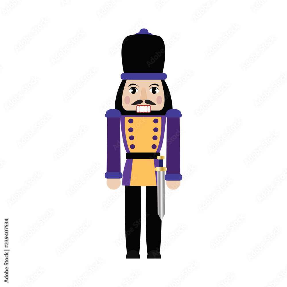 Cute nutcracker soldier