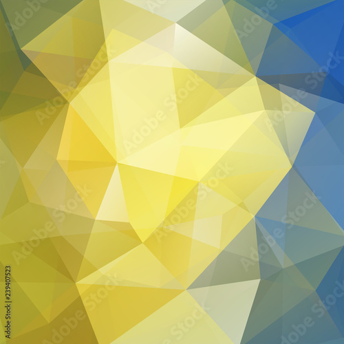 Abstract geometric style yellow background. Yellow, blue business background Vector illustration
