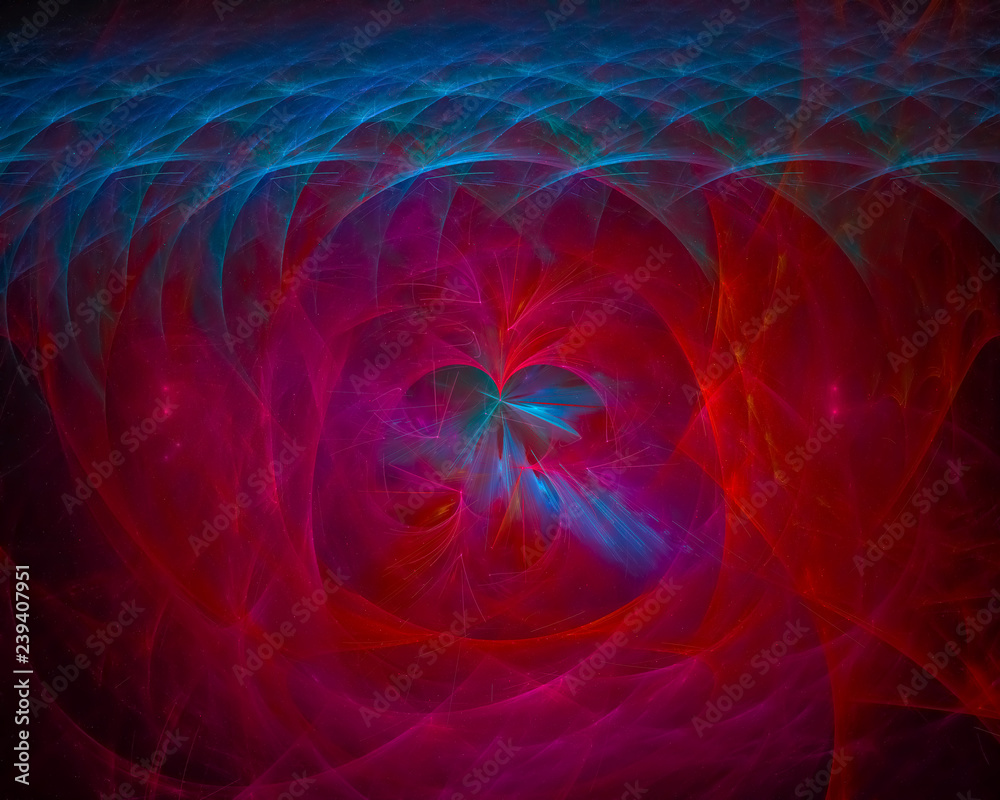 abstract digital fractal, dream design, party