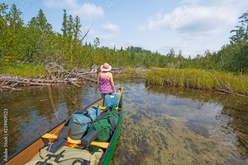 Heading into a Remote Stream in the Wilderness