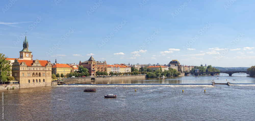 Prague and Vltava River