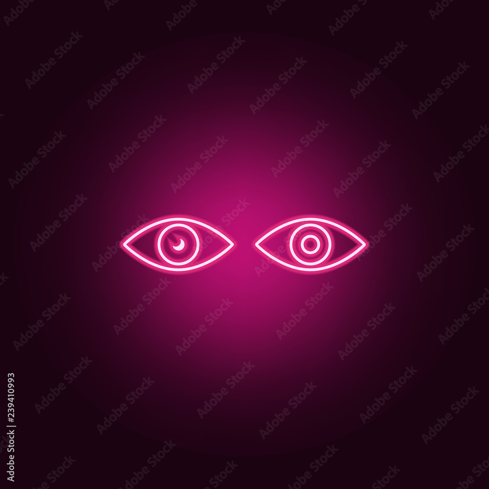 Obraz premium blind eye icon. Elements of Disabled in neon style icons. Simple icon for websites, web design, mobile app, info graphics