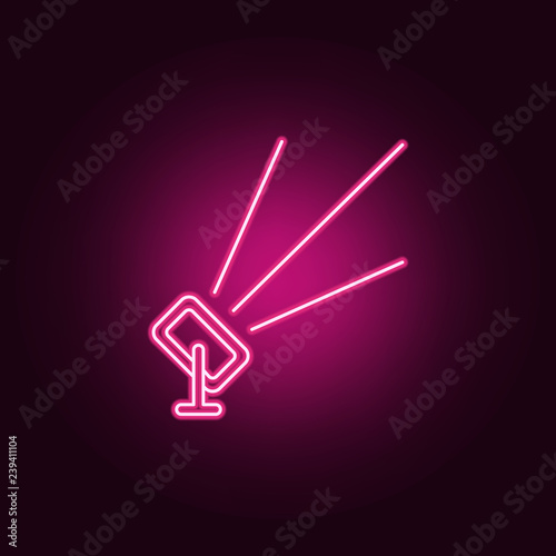 outdoor floodlight icon. Elements of Spotlight in neon style icons. Simple icon for websites, web design, mobile app, info graphics