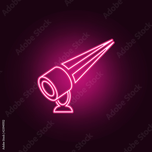outdoor floodlight icon. Elements of Spotlight in neon style icons. Simple icon for websites, web design, mobile app, info graphics