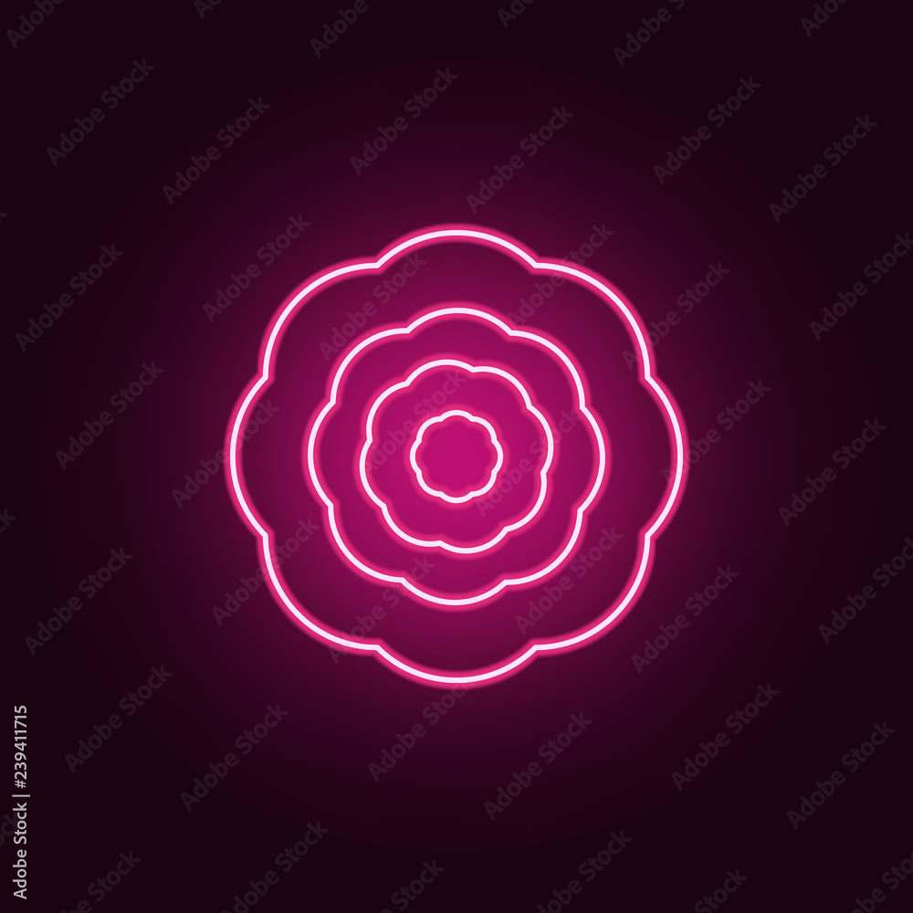 peony icon. Elements of leaves and flowers in neon style icons. Simple icon for websites, web design, mobile app, info graphics peony icon. Elements of leaves and flowers in neon style icons. Simple icon for websites, web design, mobile app, info graphics