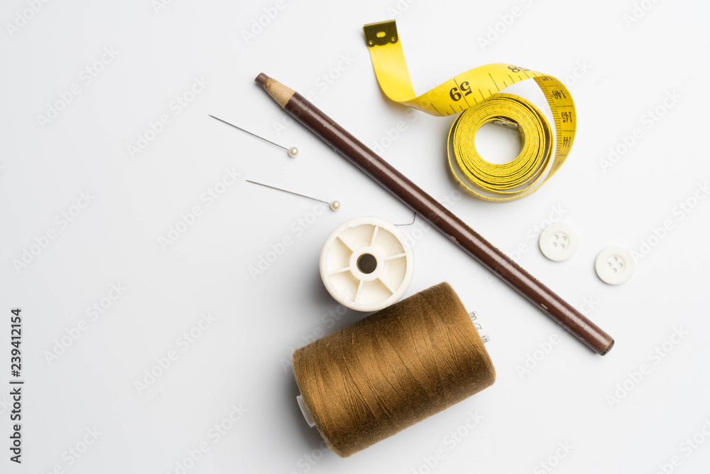 sewing supplies and accessories for needlework fabric spools