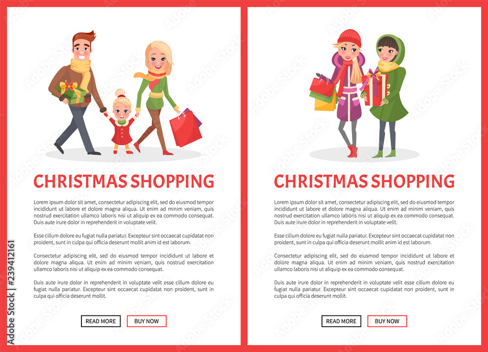 Christmas Shopping Preparation to Winter Holiday Christmas Shopping Preparation to Winter Holiday