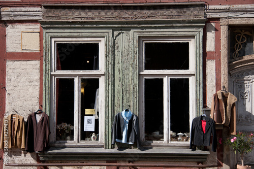old windows on a old house