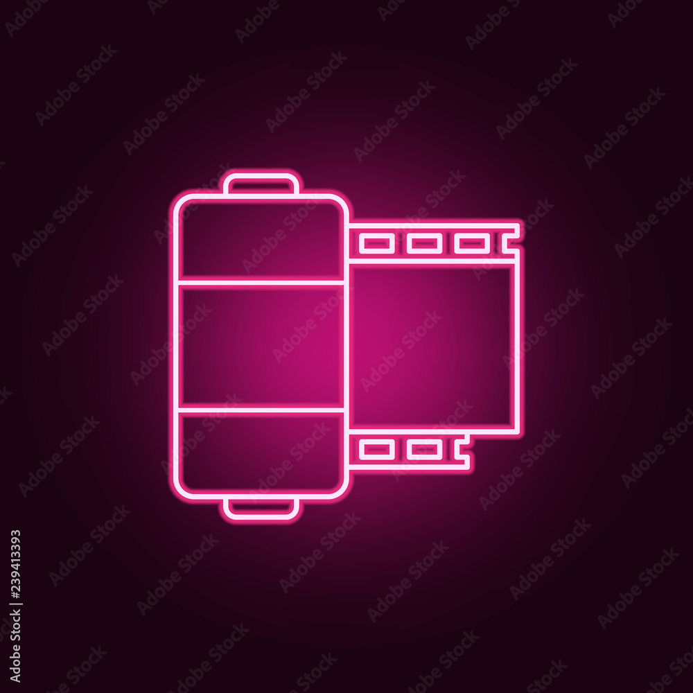 camera roll icon. Elements of Media in neon style icons. Simple icon for websites, web design, mobile app, info graphics camera roll icon. Elements of Media in neon style icons. Simple icon for websites, web design, mobile app, info graphics