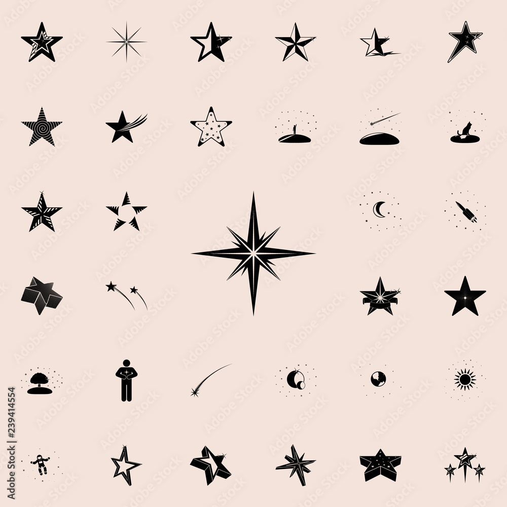 Fototapeta premium star icon. Stars icons universal set for web and mobile