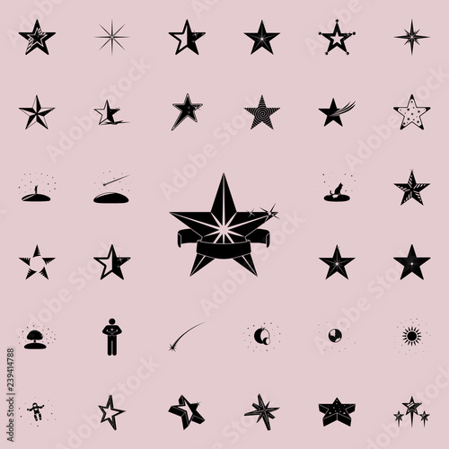 star with ribbon icon. Stars icons universal set for web and mobile © rashadaliyev