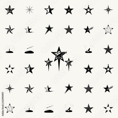 stars icon. Stars icons universal set for web and mobile