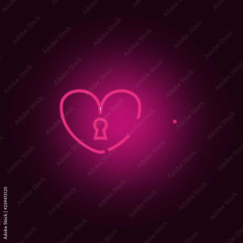 key from the heart icon. Elements of Valentine in neon style icons. Simple icon for websites, web design, mobile app, info graphics key from the heart icon. Elements of Valentine in neon style icons. Simple icon for websites, web design, mobile app, info graphics