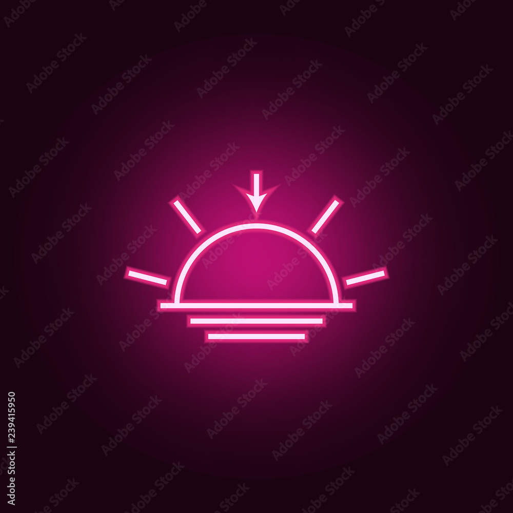 sunset sign icon. Elements of Weather in neon style icons. Simple icon for websites, web design, mobile app, info graphics sunset sign icon. Elements of Weather in neon style icons. Simple icon for websites, web design, mobile app, info graphics