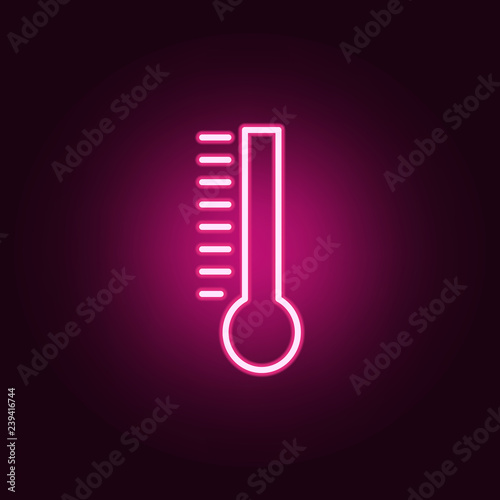 thermometer icon. Elements of web in neon style icons. Simple icon for websites, web design, mobile app, info graphics