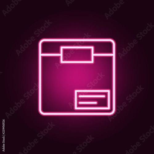 Free Download box icon. Elements of web in neon style icons. Simple icon for websites, web design, mobile app, info graphics - GFXLoad