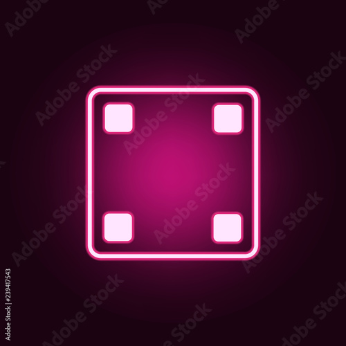 playing darts four icon. Elements of web in neon style icons. Simple icon for websites, web design, mobile app, info graphics