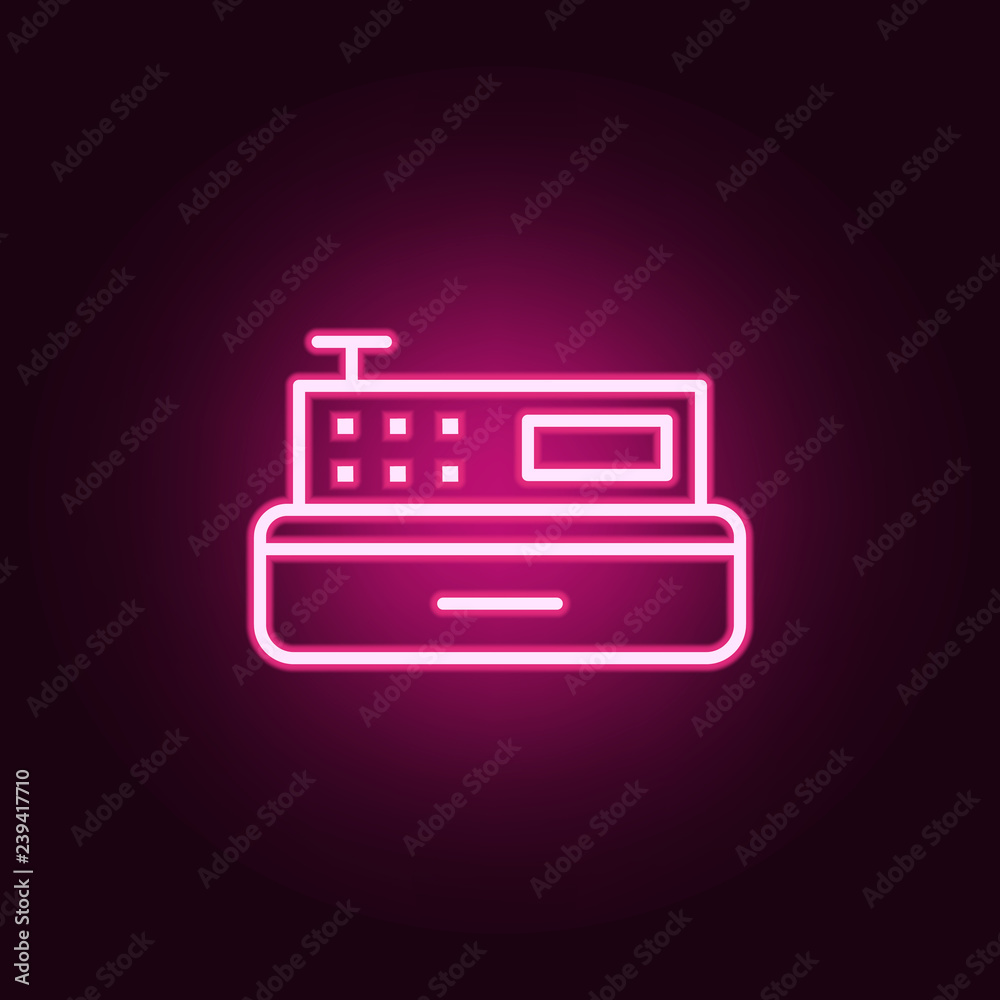 cash machine icon. Elements of web in neon style icons. Simple icon for websites, web design, mobile app, info graphics cash machine icon. Elements of web in neon style icons. Simple icon for websites, web design, mobile app, info graphics