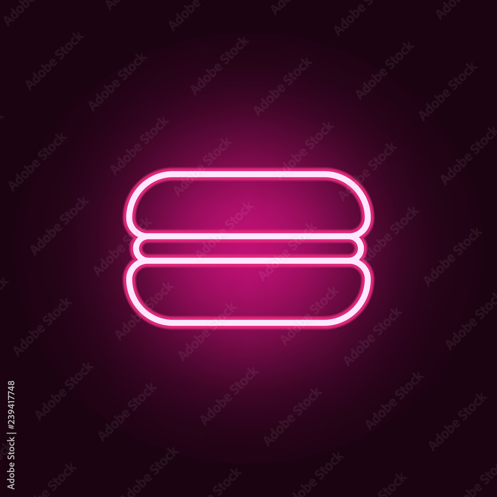 burger icon. Elements of web in neon style icons. Simple icon for websites, web design, mobile app, info graphics burger icon. Elements of web in neon style icons. Simple icon for websites, web design, mobile app, info graphics