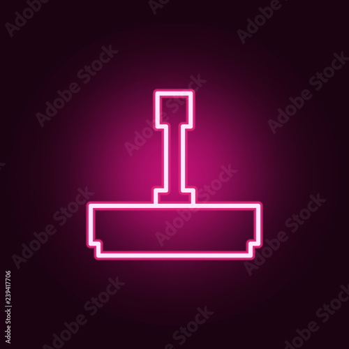 printing icon. Elements of web in neon style icons. Simple icon for websites, web design, mobile app, info graphics