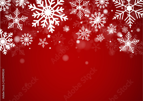 Christmas and New Years Blur bokeh of light on background. Vector illustration